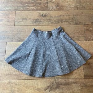 Hollister Skater Skirt Heathered Gray XS